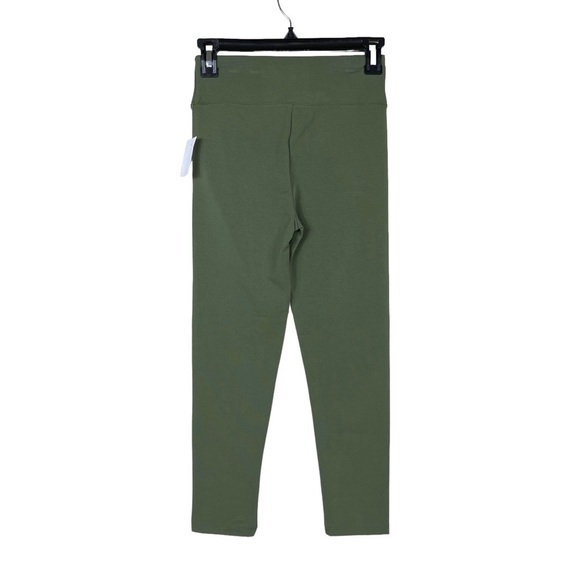 NWT J. Crew Factory Green Cotton Blend Stretch Cropped Leggings Size XS - Picture 3 of 8